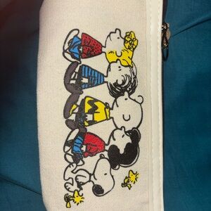 Peanuts Canvas Zip Pouch with Snoopy & Friends